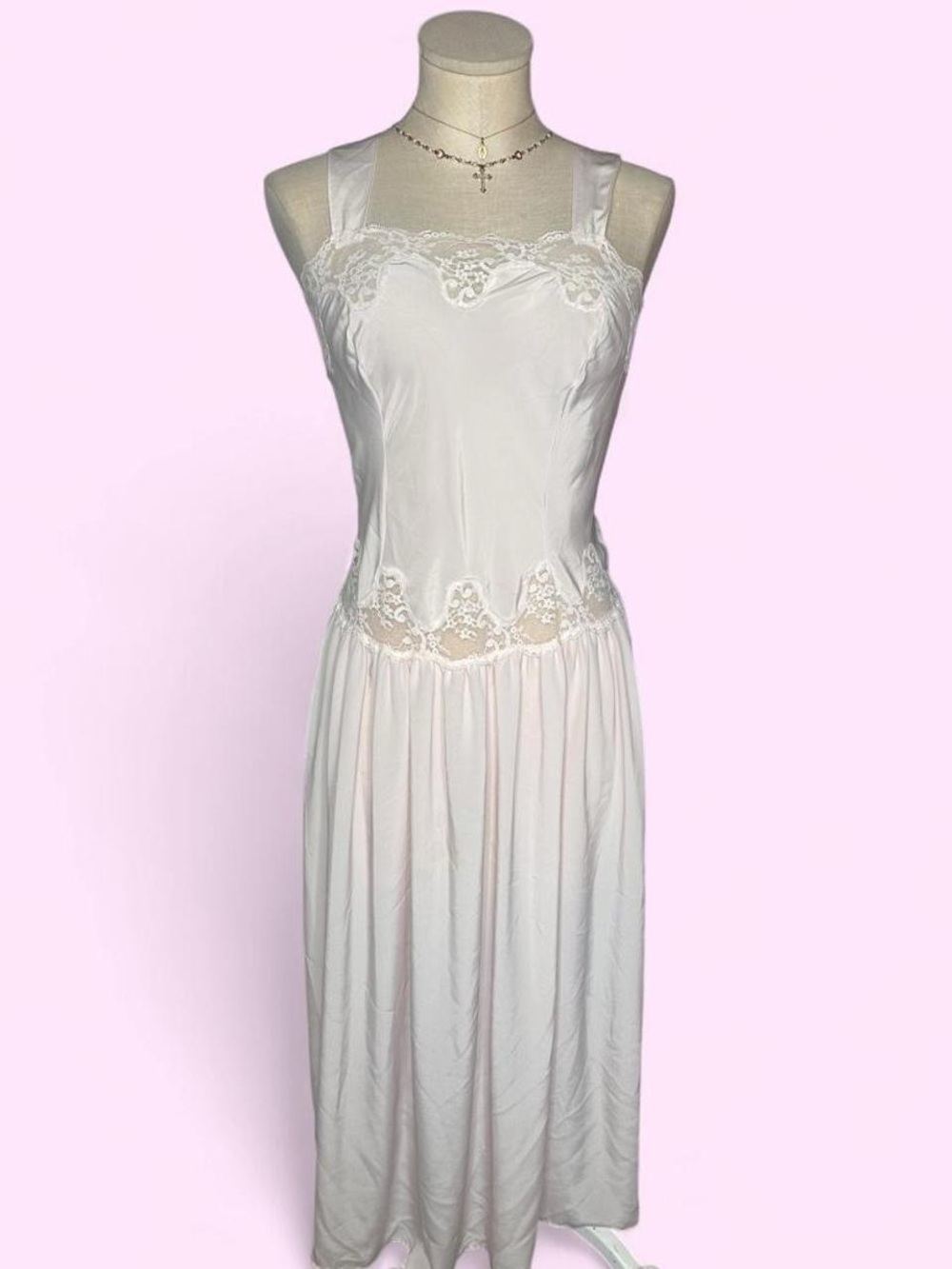 French Maid Baby Pink Slip Dress/Nightgown Women’s S
